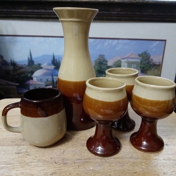 🏤🍇🍍🍷ARMBEE RARE 6 VINTAGE ITEMS WINE &TEA SET SAN FRANCISCO 🍵☕🍷🇺🇸 - Picture 6 of 16